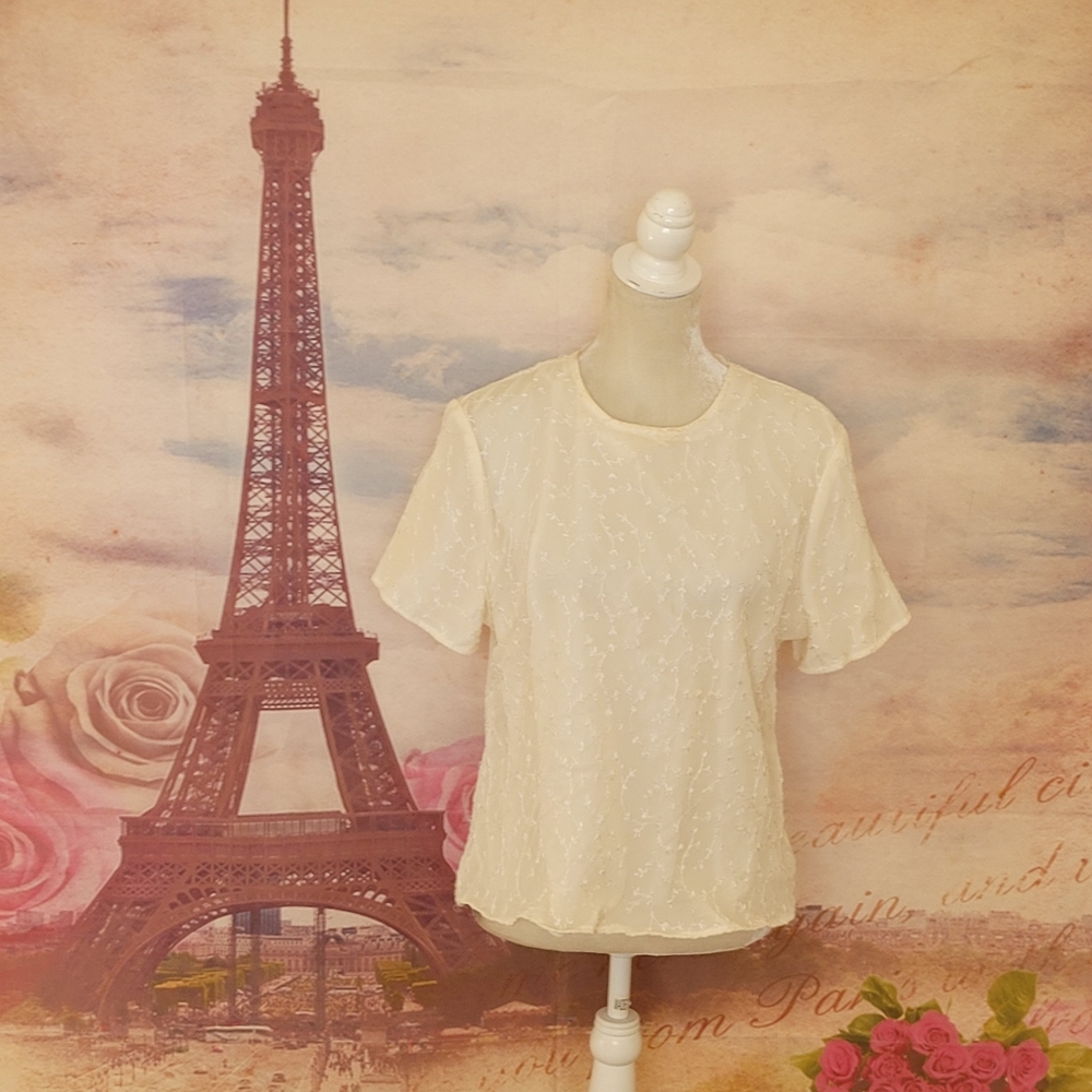 Christie & Jill embroidered top
